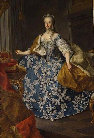 unknow artist Portrait of Maria Josepha of Bavaria Holy Roman Empress